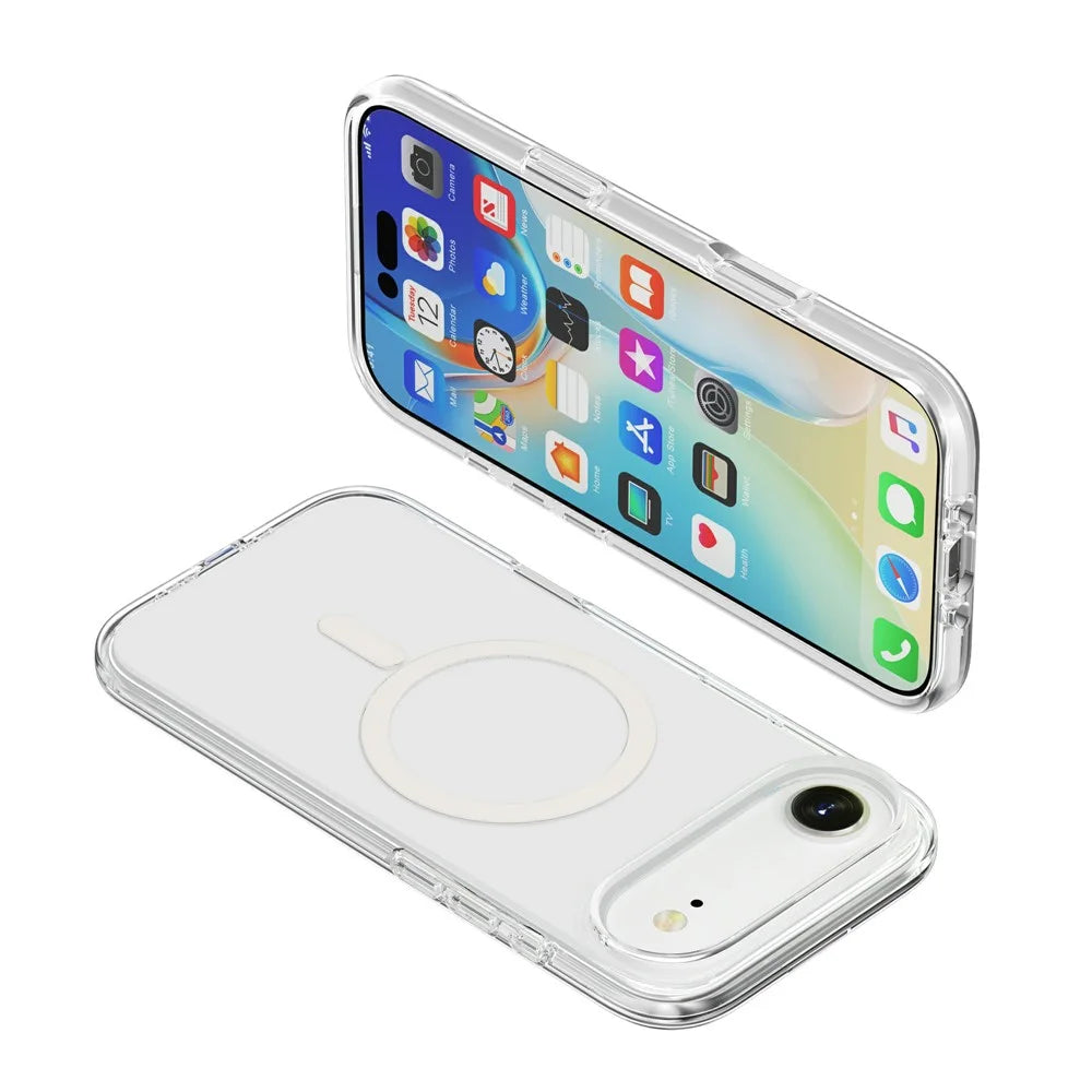 For iPhone Air Magnetic Case Compatible with MagSafe PC + TPU Clear Phone Cover - 6