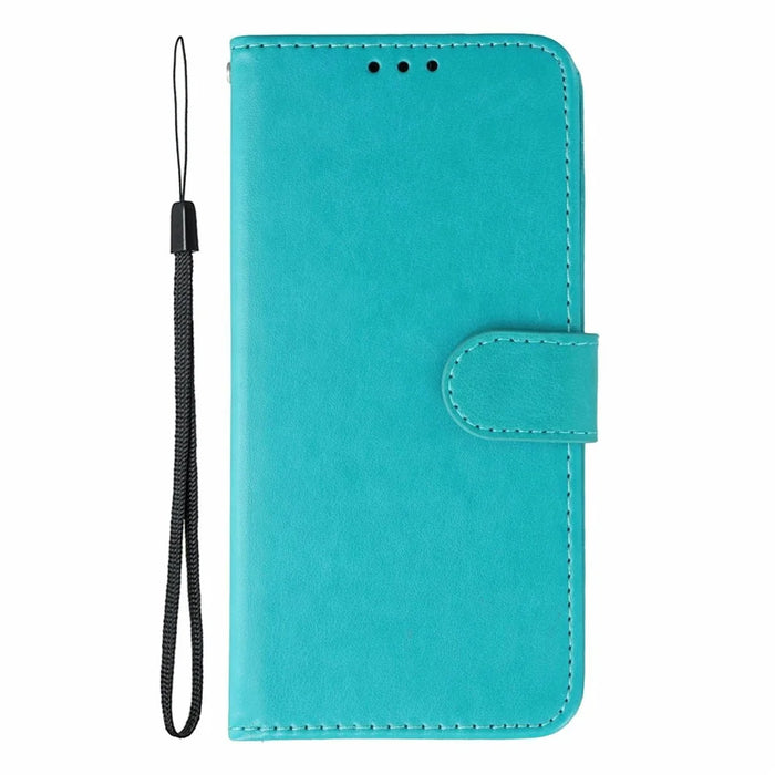 For Samsung Galaxy XCover7 Pro Case PU Leather Flip Wallet Phone Cover with Strap - Blue - 4