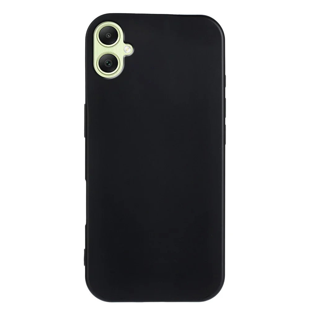 For Samsung Galaxy A08 5G / A08 4G / A07 4G / A06 4G / A06 5G TPU Case Soft Matte Anti-fingerprint Phone Back Cover - Black - 6