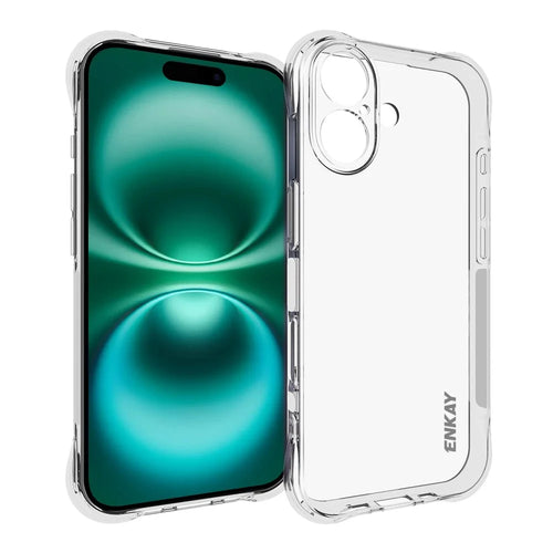 ENKAY HAT PRINCE For iPhone 17 Clear Phone Case   Shockproof Anti-slip TPU Cover - Transparent - 1