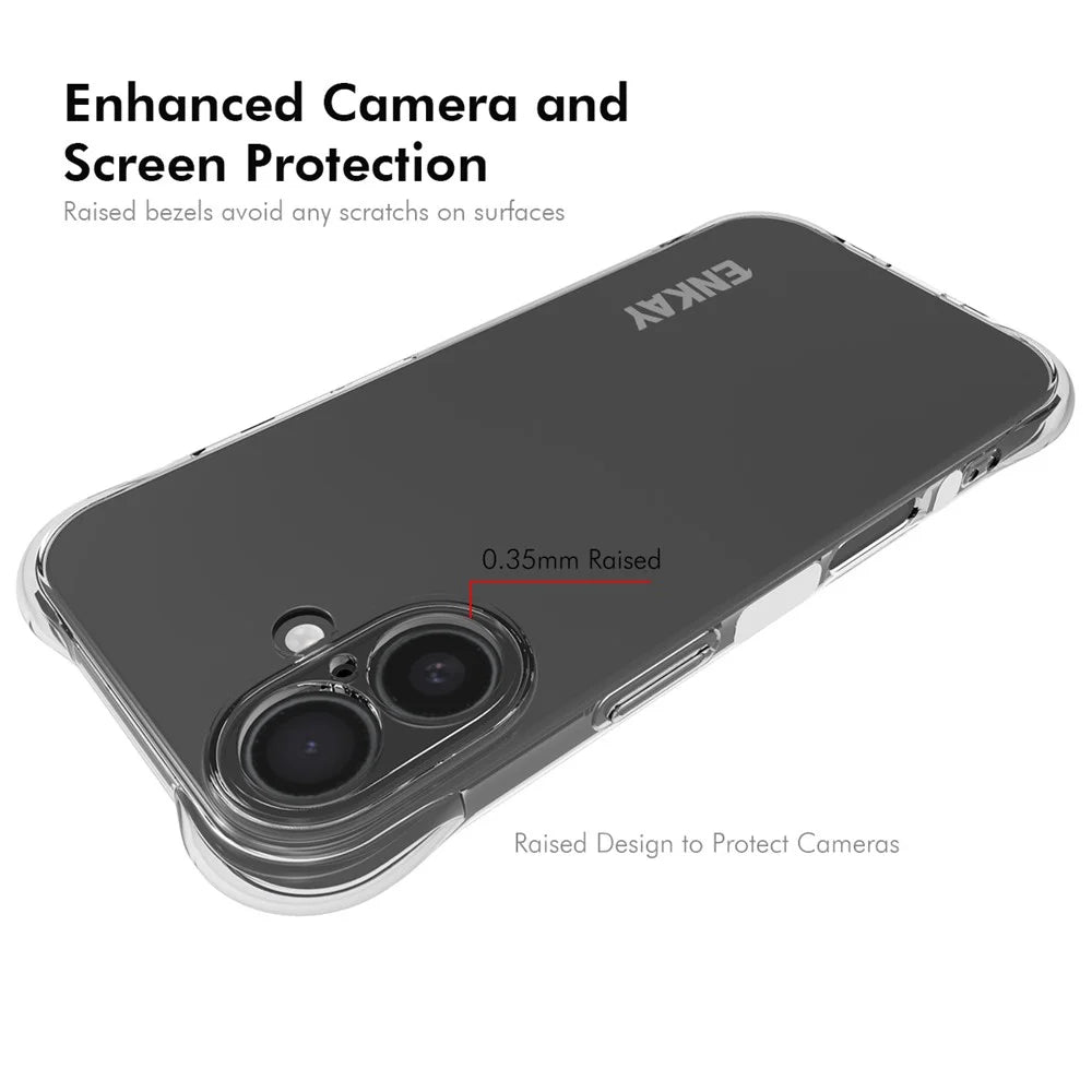 ENKAY HAT PRINCE For iPhone 17 Clear Phone Case   Shockproof Anti-slip TPU Cover - Transparent - 3