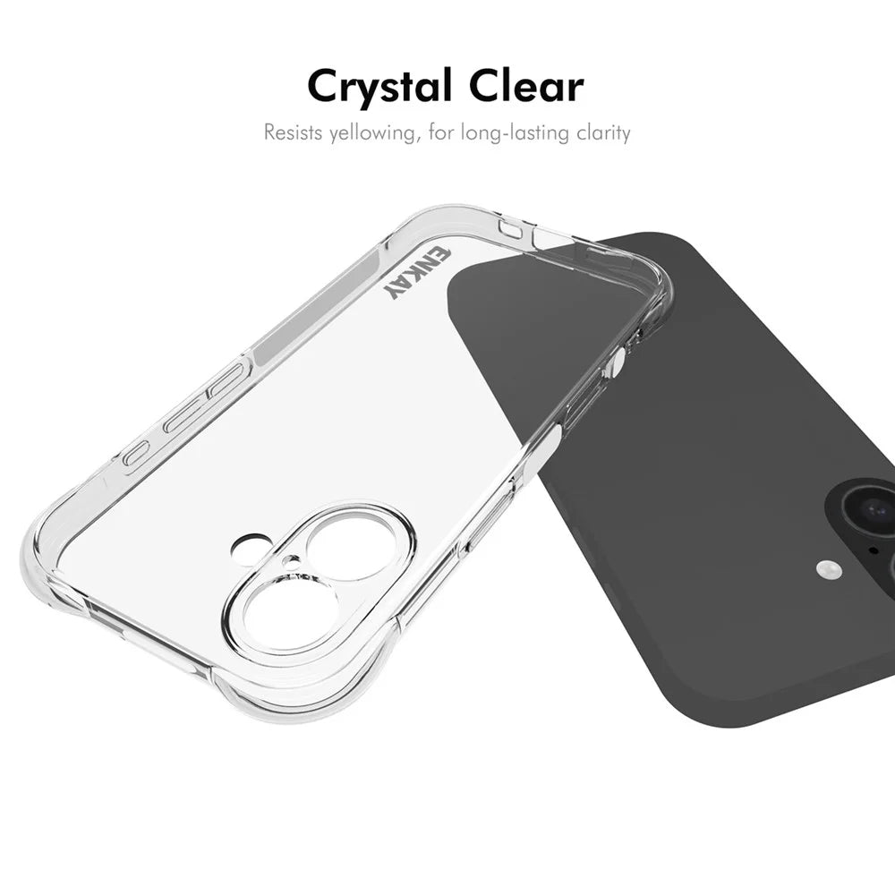 ENKAY HAT PRINCE For iPhone 17 Clear Phone Case   Shockproof Anti-slip TPU Cover - Transparent - 5