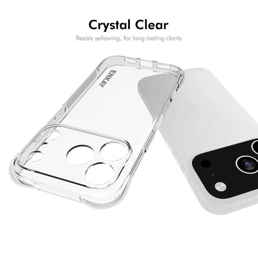 ENKAY HAT PRINCE For iPhone 17 Pro Max Clear Phone Case   Shockproof Anti-slip TPU Cover - Transparent - 5
