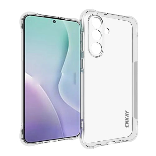 ENKAY HAT PRINCE For Samsung Galaxy M56 5G Clear Phone Case   Shockproof Anti-slip TPU Cover - Transparent - 1