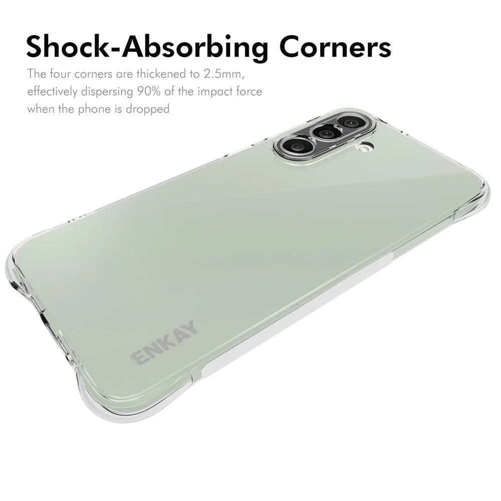 ENKAY HAT PRINCE For Samsung Galaxy M56 5G Clear Phone Case   Shockproof Anti-slip TPU Cover - Transparent - 2