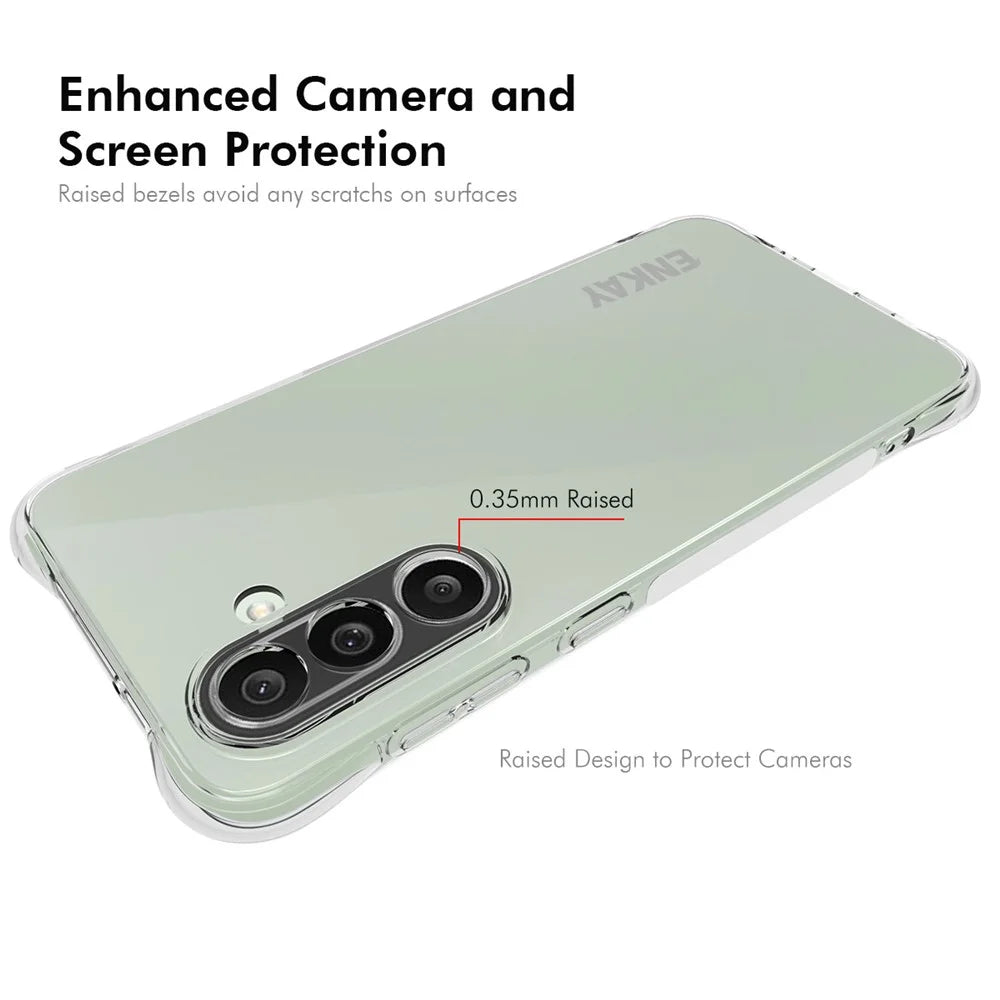 ENKAY HAT PRINCE For Samsung Galaxy M56 5G Clear Phone Case   Shockproof Anti-slip TPU Cover - Transparent - 3