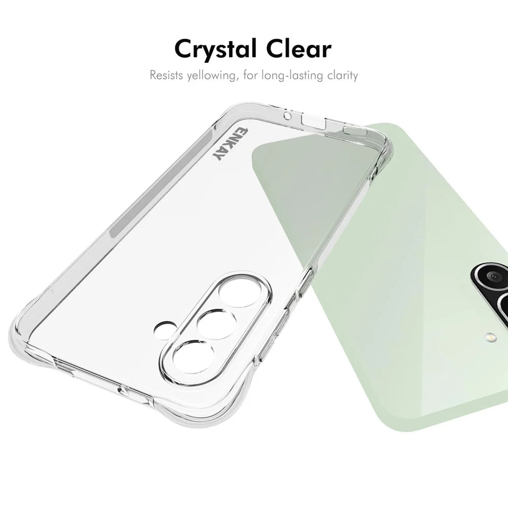 ENKAY HAT PRINCE For Samsung Galaxy M56 5G Clear Phone Case   Shockproof Anti-slip TPU Cover - Transparent - 5