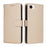 For iPhone 17e / 16e Case RFID Blocking 3 Card Slots PU Leather Phone Cover with Wrist Strap - Creamy White - 2