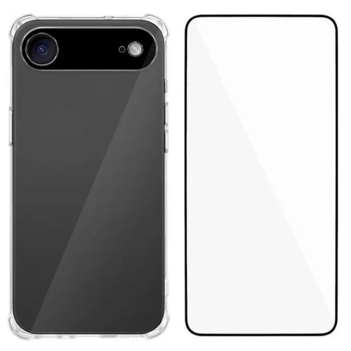 WANLONFENG For iPhone Air TPU Case  WL3 Series 1.5mm Phone Cover with Tempered Glass Film - Transparent - 1