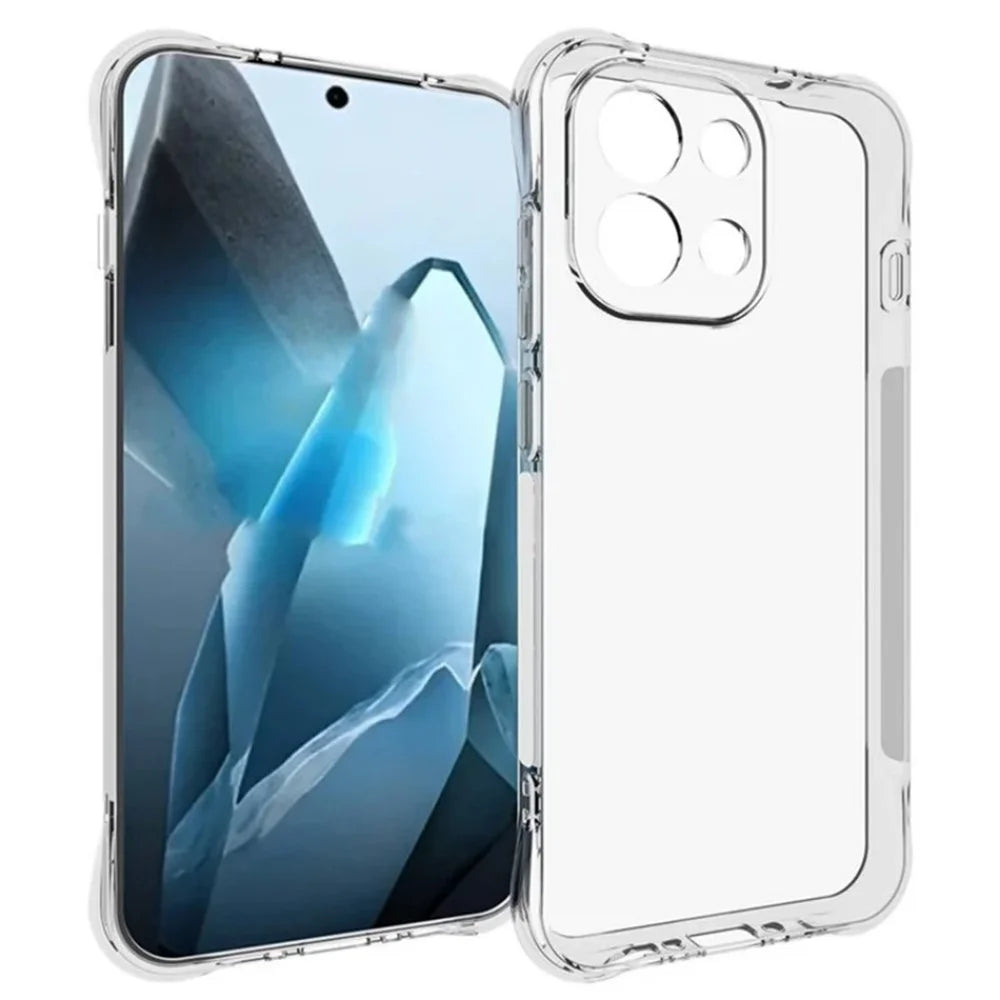 WANLONFENG For OnePlus 13T 5G TPU Case  WL2 Series 2.0mm Phone Cover with 2Pcs Tempered Glass Films - Transparent - 2