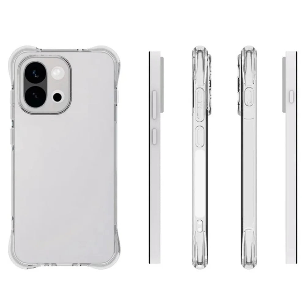 WANLONFENG For OnePlus 13s 5G TPU Case  WL2 Series 2.0mm Phone Cover with 2Pcs Tempered Glass Films - Transparent - 3