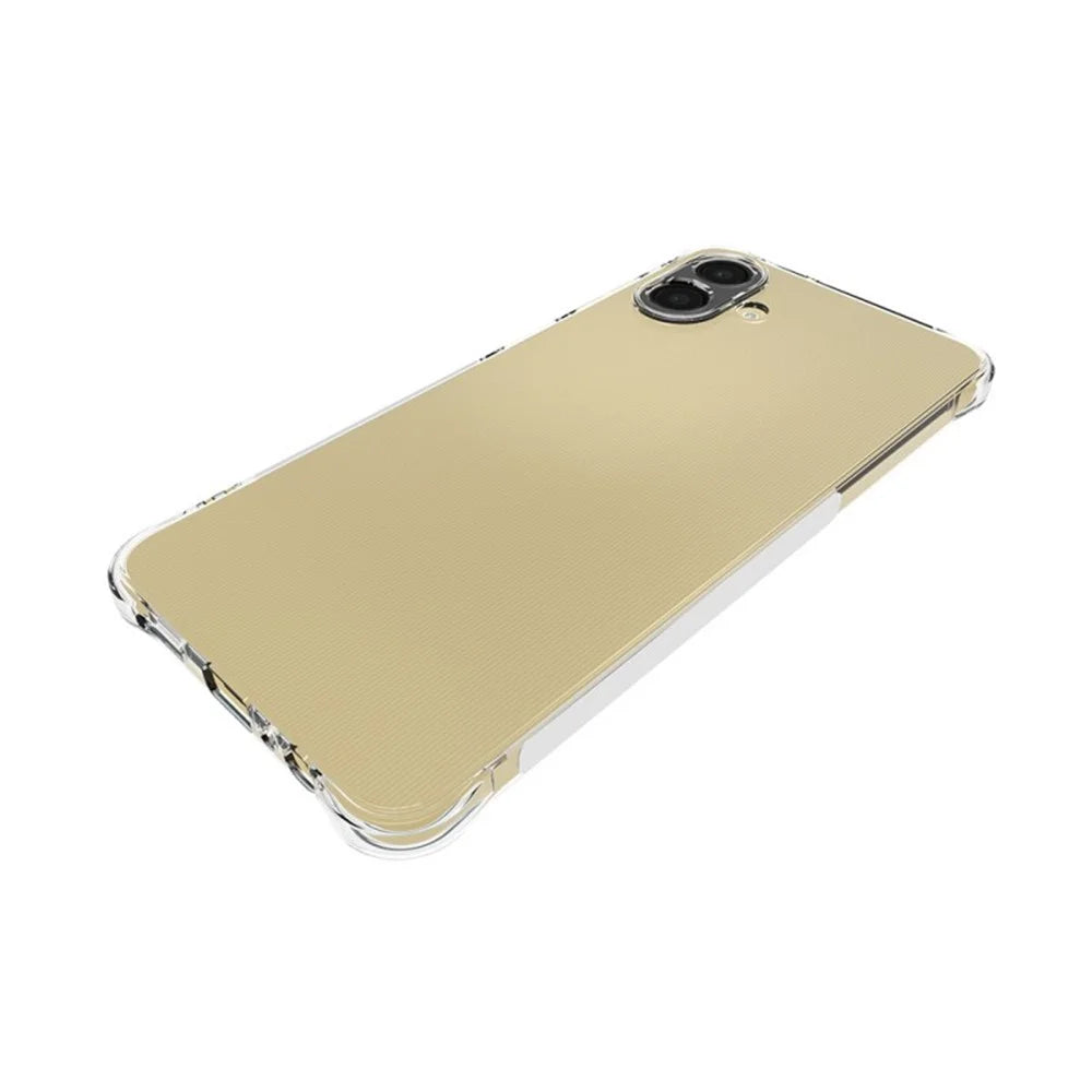 WANLONFENG For Samsung Galaxy A08 4G / A07 4G TPU Case  WL2 Series 2.0mm Phone Cover with 2Pcs Tempered Glass Films - Transparent - 5