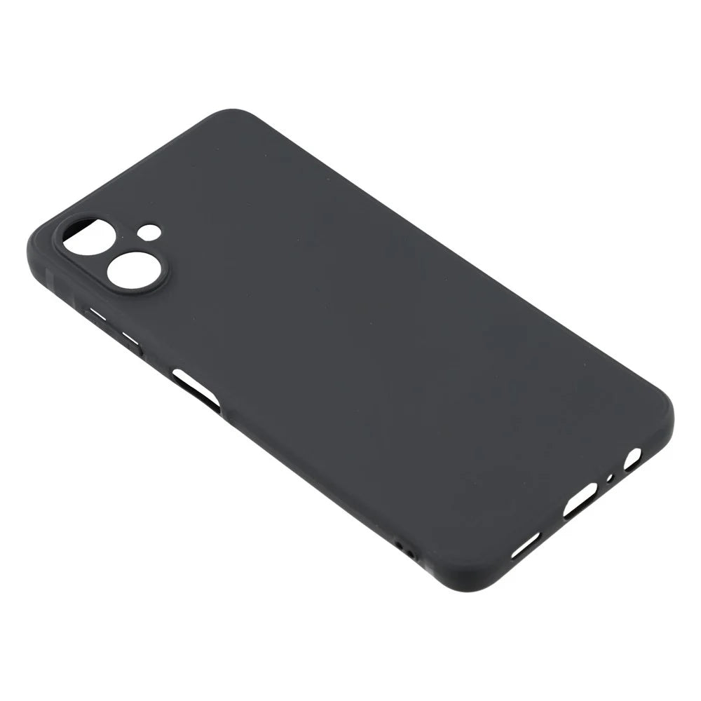 For Samsung Galaxy A06 4G Case Precise Cutouts Straight Edge TPU Shockproof Phone Cover - Black - 3