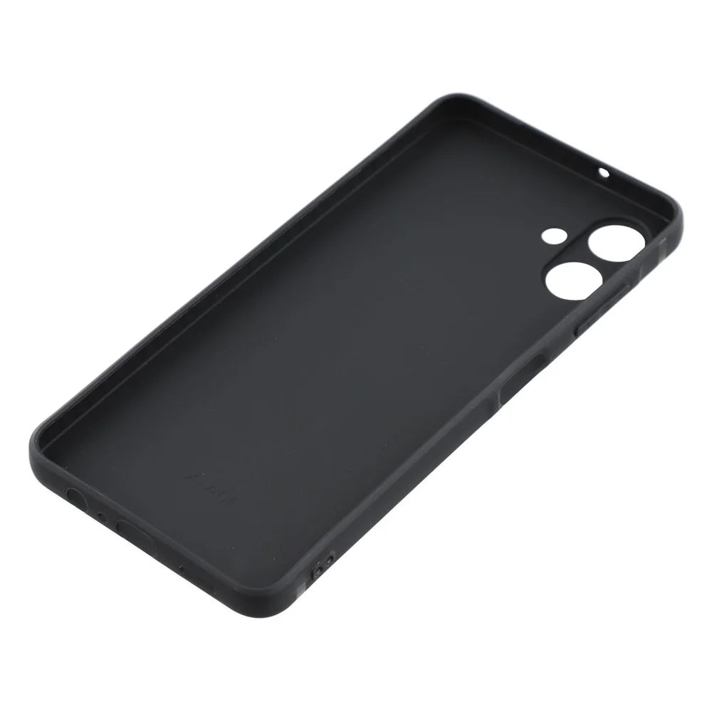 For Samsung Galaxy A06 4G Case Precise Cutouts Straight Edge TPU Shockproof Phone Cover - Black - 5