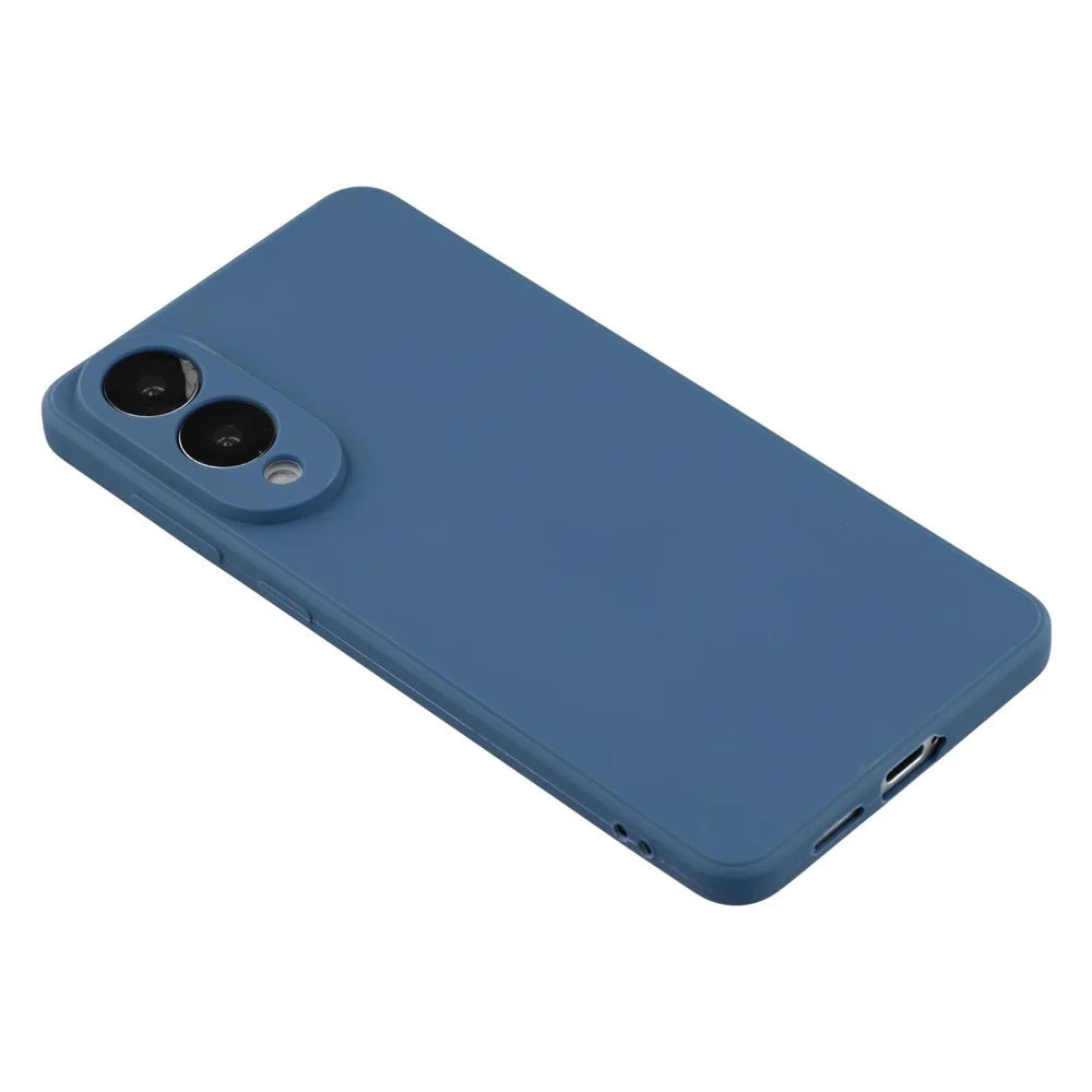 For Samsung Galaxy S25 Edge Case Precise Cutouts Straight Edge TPU Shockproof Phone Cover - Sapphire - 5