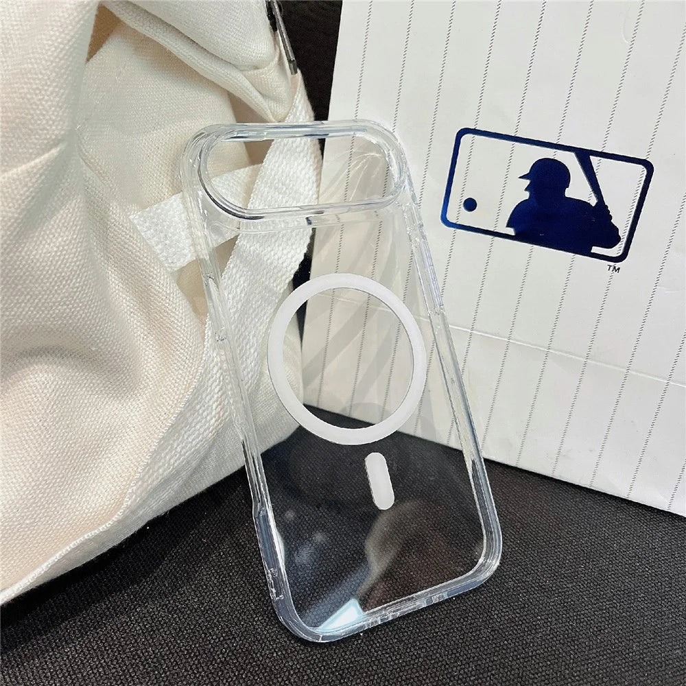 For iPhone Air Case Compatible with MagSafe TPU Acrylic 2.5mm Clear Phone Cover - 1