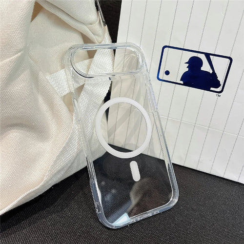 For iPhone Air Case Compatible with MagSafe TPU Acrylic 2.5mm Clear Phone Cover - 1
