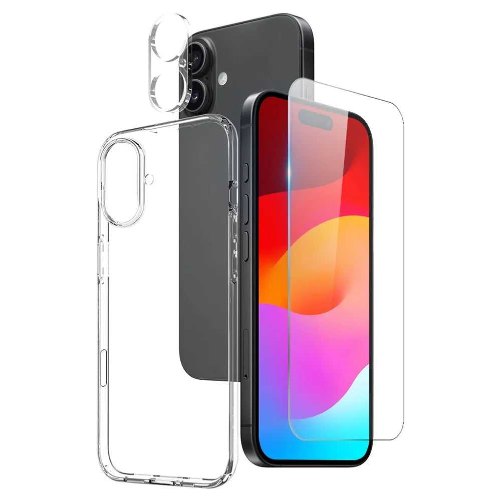 NORTHJO For iPhone 17 TPU Phone Case Set with Front Screen Protector + Lens Film - 1