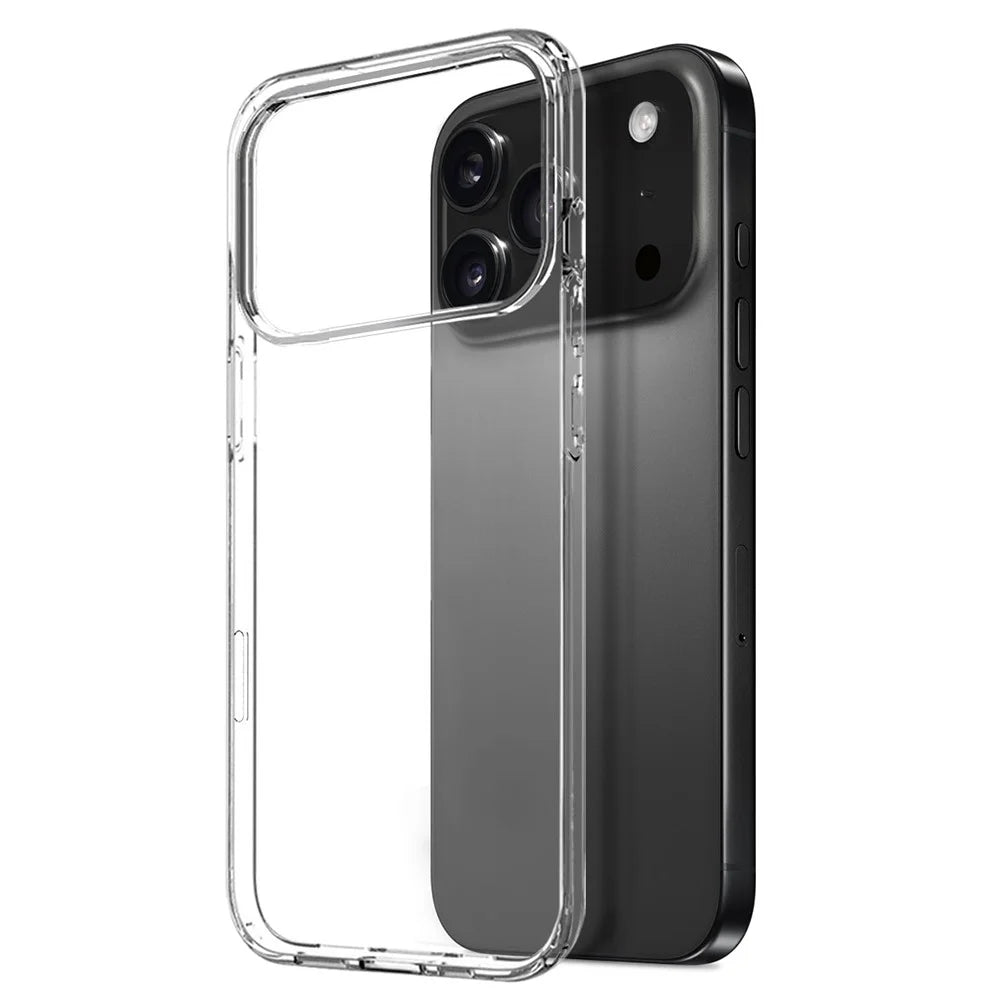 NORTHJO For iPhone 18 Pro / 17 Pro Case Soft TPU Clear Phone Cover with Tempered Glass Screen Protector - 2