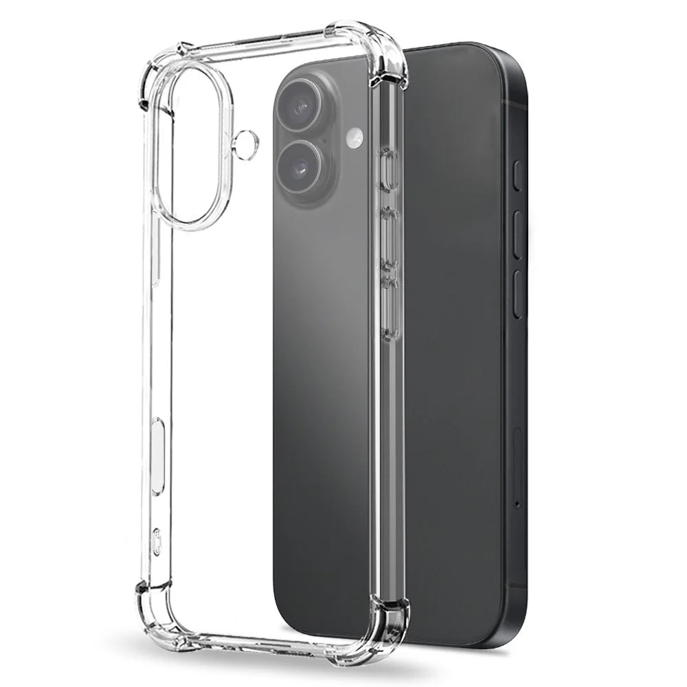 NORTHJO For iPhone 17 Case Shockproof TPU Clear Phone Cover with Tempered Glass and Camera Lens Film - 2