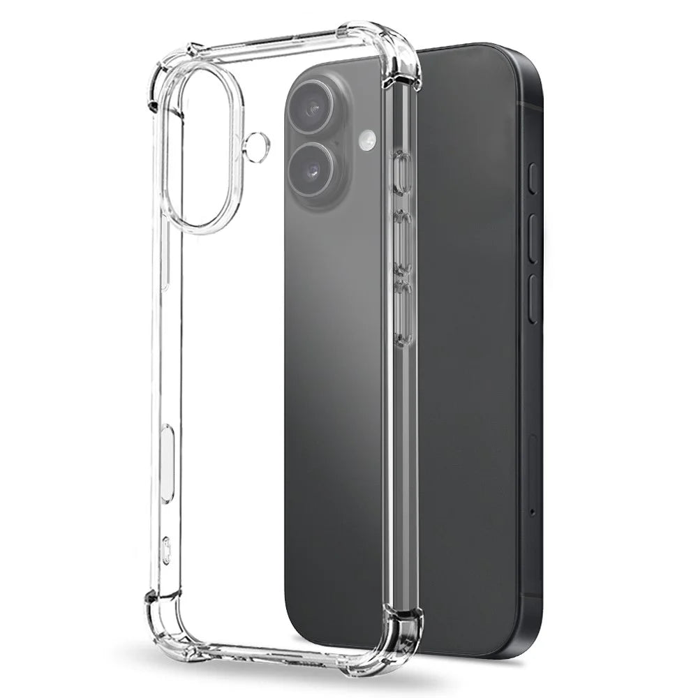 NORTHJO For iPhone 17 Case Four Corner Shockproof TPU Clear Phone Cover with Tempered Glass - 2