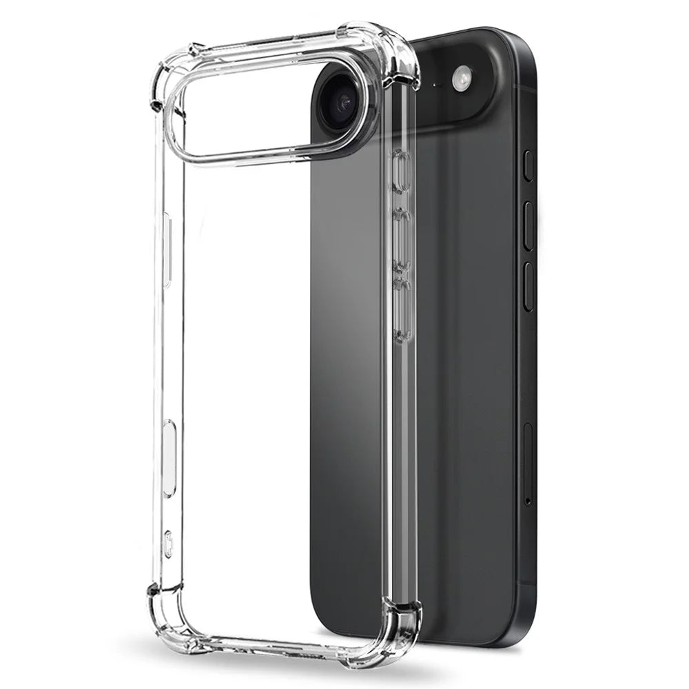 NORTHJO For iPhone Air Case Four Corner Shockproof TPU Clear Phone Cover with Tempered Glass - 2
