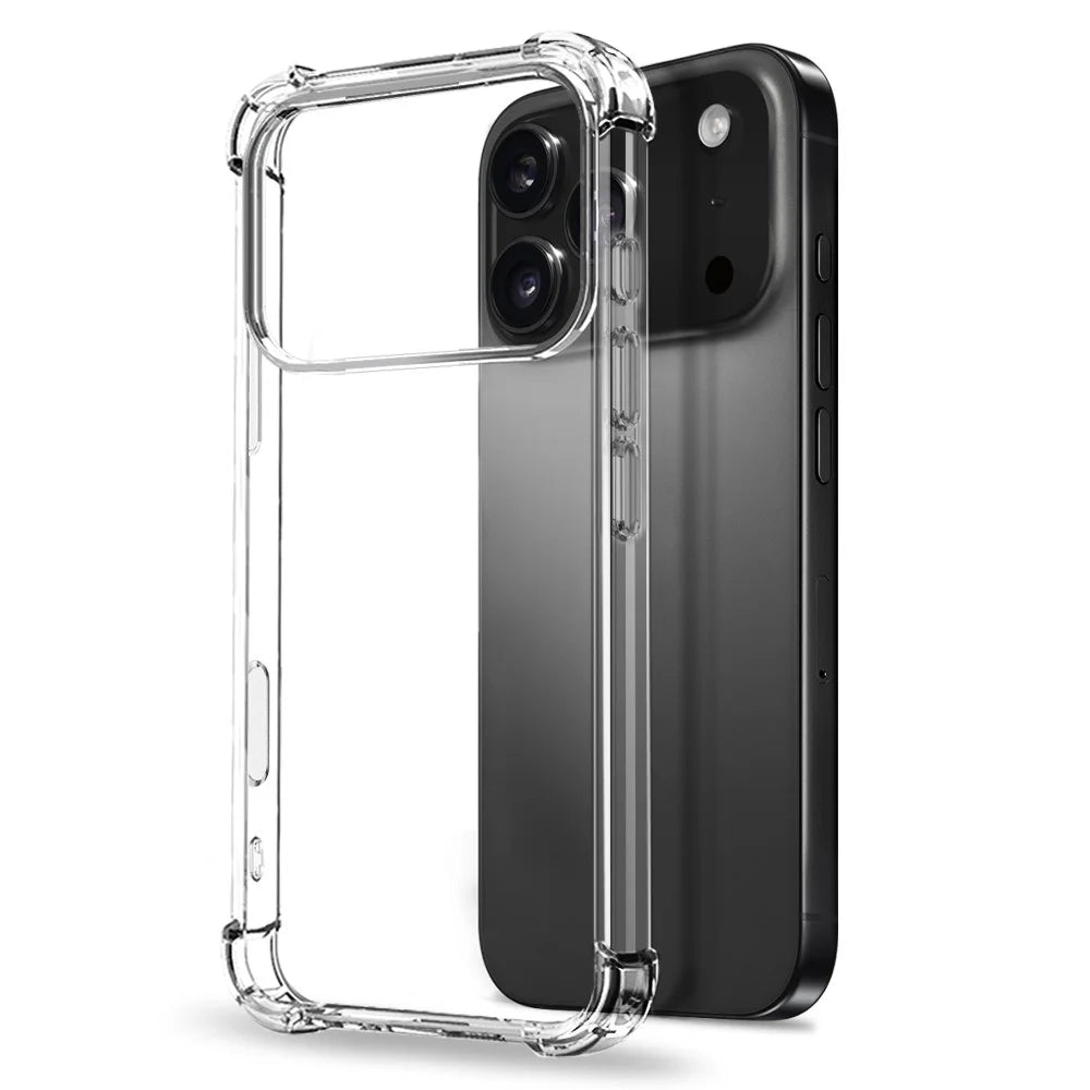 NORTHJO For iPhone 18 Pro / 18 Pro / 17 Pro Case Four Corner Shockproof TPU Clear Phone Cover with Tempered Glass - 2