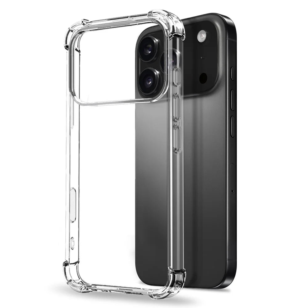 NORTHJO For iPhone 18 Pro Max / 17 Pro Max Case Four Corner Shockproof TPU Clear Phone Cover with Tempered Glass - 2