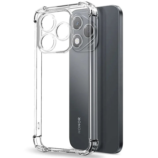 NORTHJO For Honor 400 Lite 5G Case Four Corner Shockproof TPU Clear Phone Cover with Tempered Glass - 2