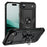 For iPhone Air Case PC + TPU Phone Cover with Kickstand - Black - 1