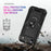 For iPhone Air Case PC + TPU Phone Cover with Kickstand - Black - 5