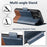 SUTENI Q-06 For iPhone 15 Pro Case Color Splicing Magnetic Detachable Leather Phone Cover - Blue - 5