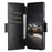 SUTENI Q-07 For Samsung Galaxy S25 Ultra Case Magnetic Color Splicing Cowhide Texture Leather Cover - Black - 2