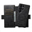 SUTENI Q-07 For Samsung Galaxy S25 Ultra Case Magnetic Color Splicing Cowhide Texture Leather Cover - Black - 3