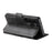 SUTENI Q-07 For Samsung Galaxy S25 Ultra Case Magnetic Color Splicing Cowhide Texture Leather Cover - Black - 5