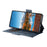 SUTENI Q-07 For Samsung Galaxy S23 Ultra Case Magnetic Color Splicing Cowhide Texture Leather Cover - Blue - 4