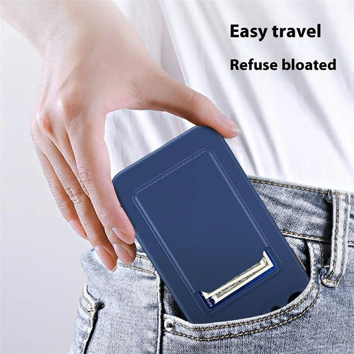 For iPhone 17 Pro Max Case Flexible TPU Phone Cover with Back Card Slot - Dark Blue - 4