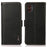KHAZNEH for Samsung Galaxy XCover7 Pro Phone Case Genuine Cow Leather Cover RFID Blocking - Black - 1