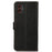 KHAZNEH for Samsung Galaxy XCover7 Pro Phone Case Genuine Cow Leather Cover RFID Blocking - Black - 7