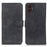 KHAZNEH For Samsung Galaxy XCover7 Pro Case PU Leather Retro Texture Phone Cover - Black - 1