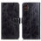 For Samsung Galaxy XCover7 Pro Case Wallet Leather Phone Cover Crazy Horse Texture - Black - 1