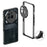 For Nothing Phone (3a) Pro  Bumper Cases Metal Frame Heat Dissipation Cover with Lens Protector - Black - 1