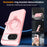 Phone Case For Google Pixel 10 Pro  /  10  /  9 Pro  /  9 Magnetic Case Ring Holder Kickstand TPU + PC Cover - Pink - 2