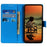 For Samsung Galaxy XCover7 Pro Wallet Case PU Leather Phone Cover Litchi Texture - Blue - 2