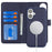 For iPhone 16 Wallet Case Compatible with MagSafe Anti-Drop Detachable PU Leather Phone Cover - 6