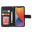 For iPhone 13 mini Stand Case PU Leather Phone Cover with Straps  /  Zipper Wallet  /  Multiple Card Slots - Black - 3