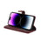 For iPhone 14 Pro Max Stand Case PU Leather Phone Cover with Straps  /  Zipper Wallet  /  Multiple Card Slots - Wine Red - 4