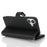 For iPhone 16 Stand Case PU Leather Phone Cover with Straps  /  Zipper Wallet  /  Multiple Card Slots - Black - 4