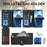 For iPhone 16 Stand Case PU Leather Phone Cover with Straps  /  Zipper Wallet  /  Multiple Card Slots - Black - 7
