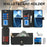 For iPhone 16 Pro Max Stand Case PU Leather Phone Cover with Straps  /  Zipper Wallet  /  Multiple Card Slots - Black - 7